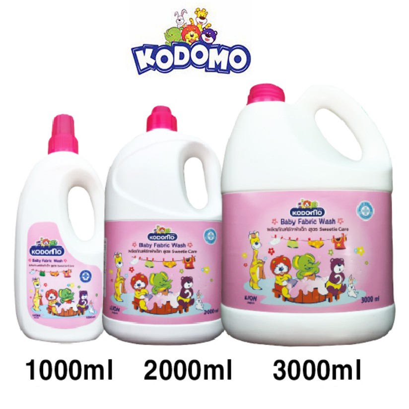 NƯỚC GIẶT KODOMO 3 LÍT XANH/HỒNG CHÍNH HÃNG THÁI LAN