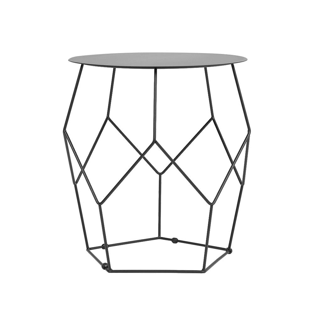 HomeBase FURDINI Bàn cà phê CORTENO bằng thép W42XD42XH46CM màu đen