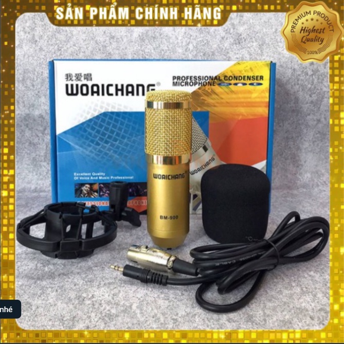 [Mã ELHACE giảm 4% đơn 300K] Combo bộ Mic Thu Âm, Hát Karaoke,Livestream online cực hay(Trọn Bộ Souncard V8,Bm900)