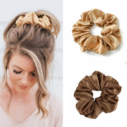 Dây cột tóc bằng vải satin