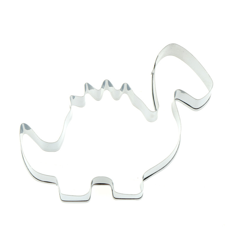 Breezegently Dinosaur Stainless Steel Cookie Cutters Biscuit Press Kitchen Baking Tools NOVEL