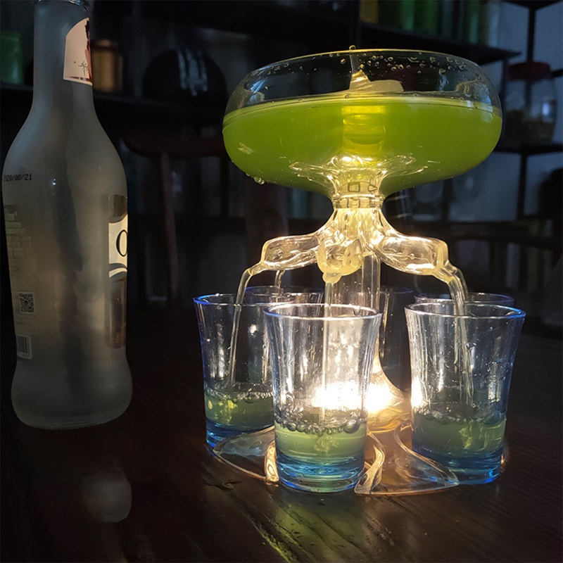 Bình Rót Rượu Bằng Thủy Tinh Màu Trắng