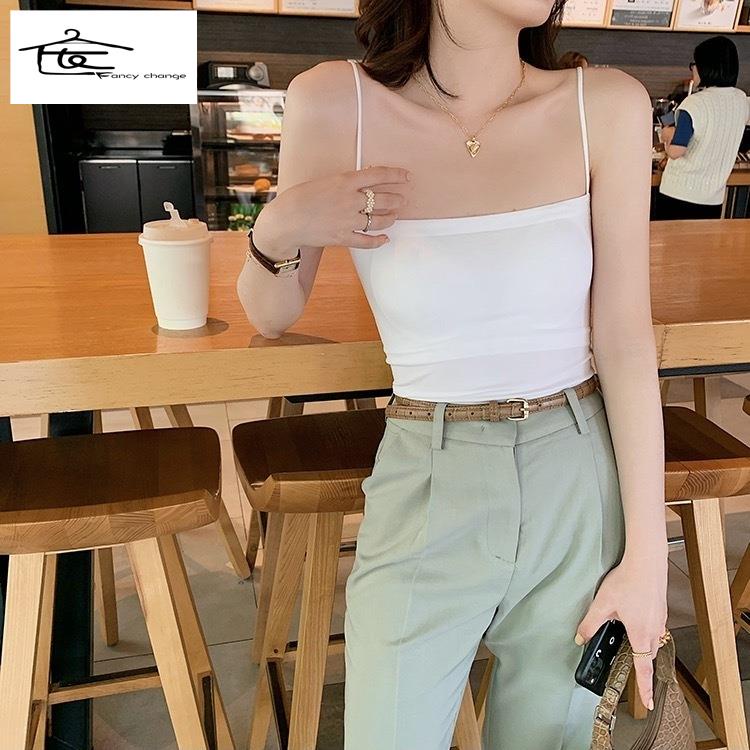 Áo Ống Một Mảnh Màu Trơn Có Đệm Ngực Mỏng Nhẹ Thời Trang Mùa Hè Cho Nữ