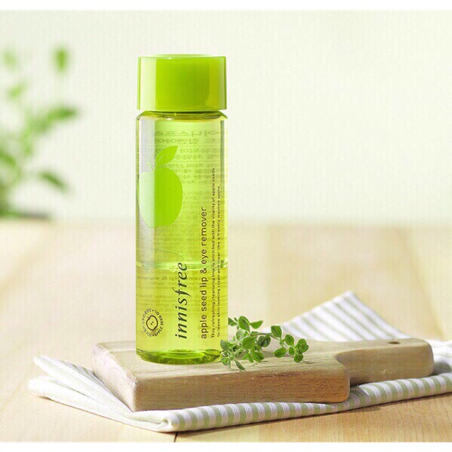 DẦU TẨY TRANG MẮT MÔI INNISFREE TÁO APPLE SEED LIP &amp; EYE REMOVER 100ML