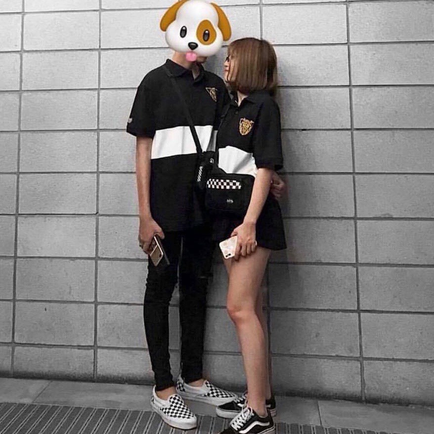 Áo polo sói phối màu cổ bo dệt hàng có size form rộng vanmiushop