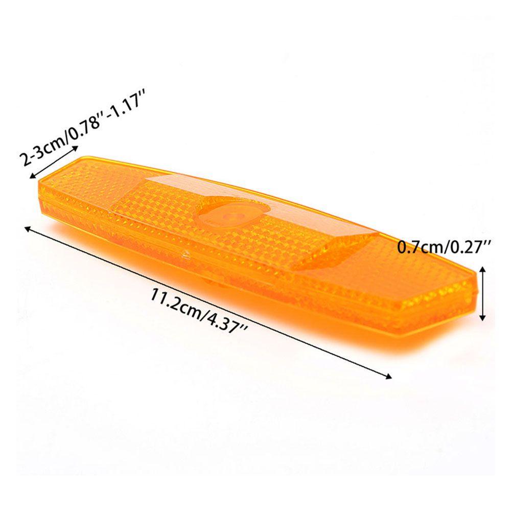 Set 2 Cặp Đèn Phản Quang Có Kẹp Cảnh Báo Giải Trí Xe Đạp Thể Thao Bằng Nhựa Dễ Sử Dụng