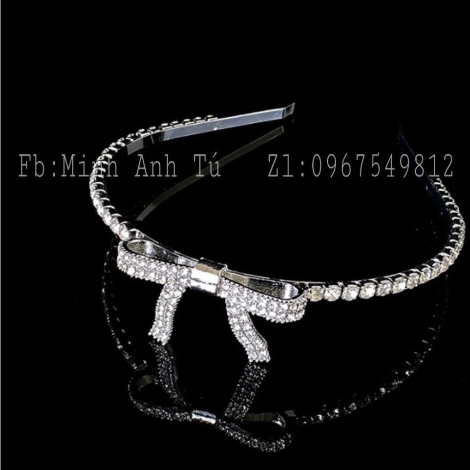Đồ Cài Tóc Cô Dâu, Bờm Nơ Đá Cao Cấp