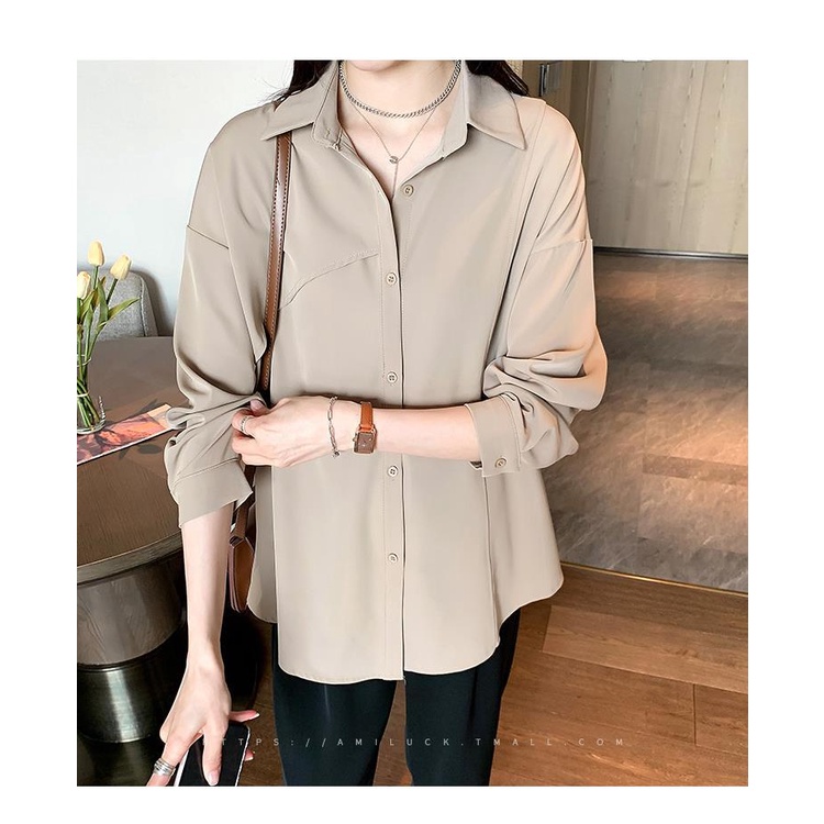 Áo Sơ Mi Dáng Rộng Thời Trang Pháp Sành Điệu