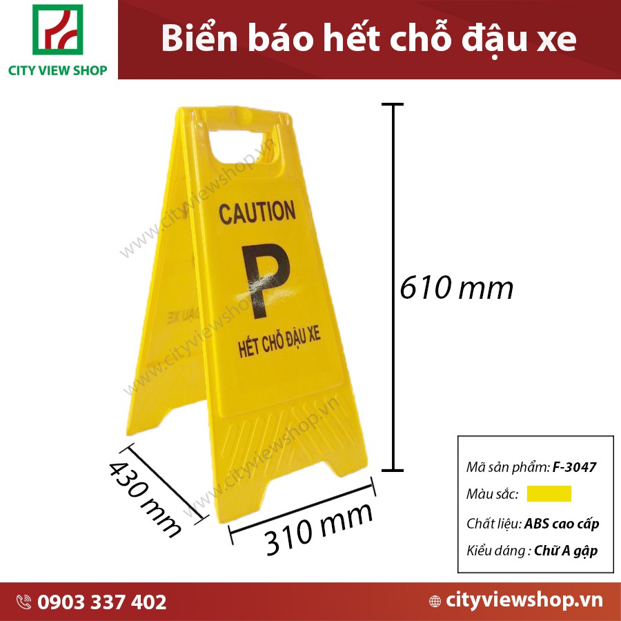 Biển báo hết chỗ đậu xe