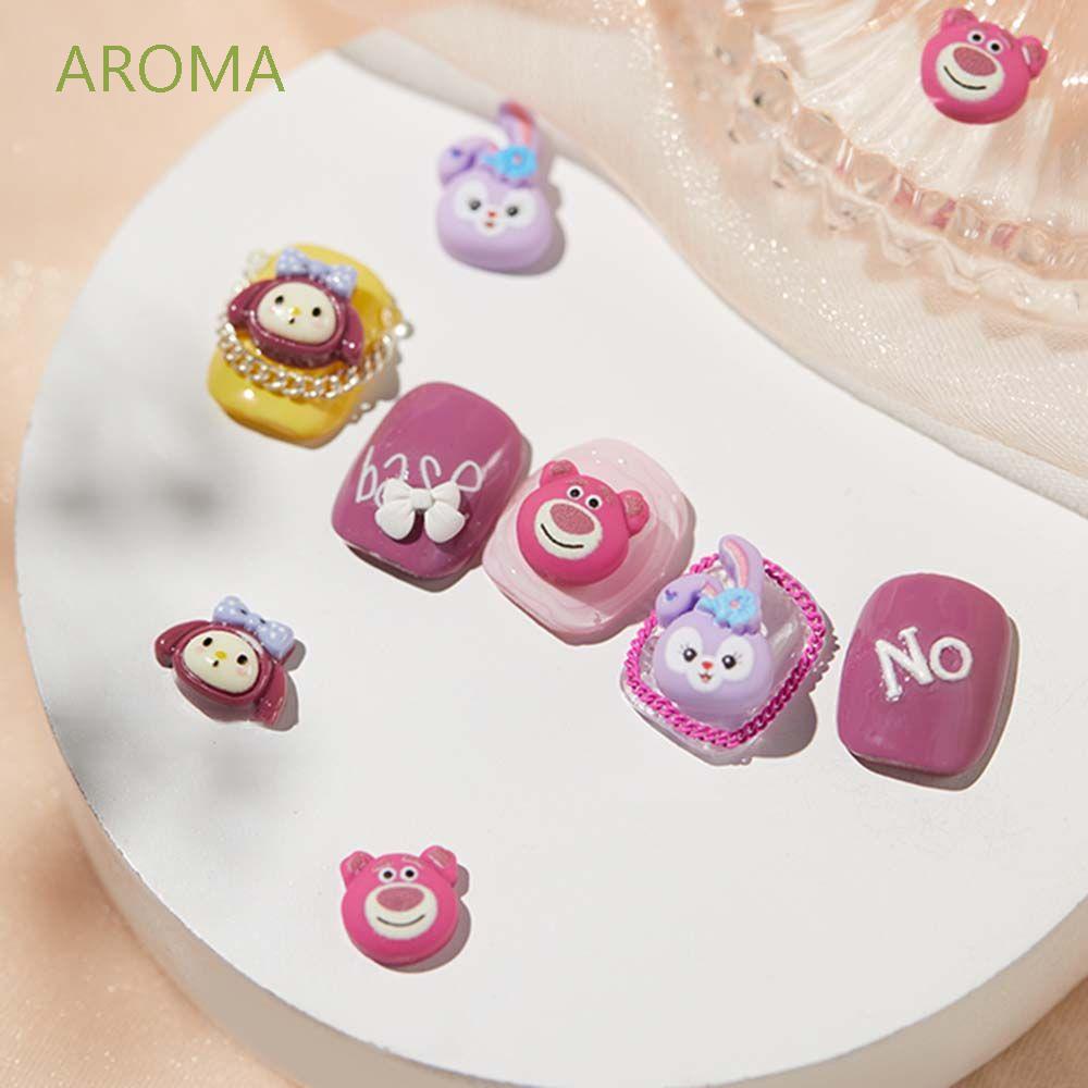 [Hàng mới về] Phụ kiện trang trí móng nghệ thuật tự làm hoạt hình 3D dễ thương