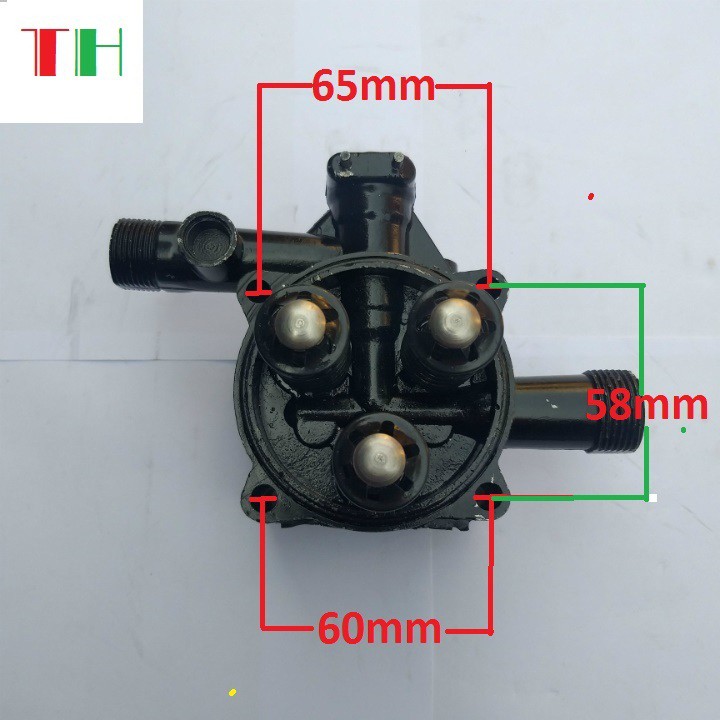 bộ đầu bơm áp lực máy rửa xe mini (không kèm rơ le điện)