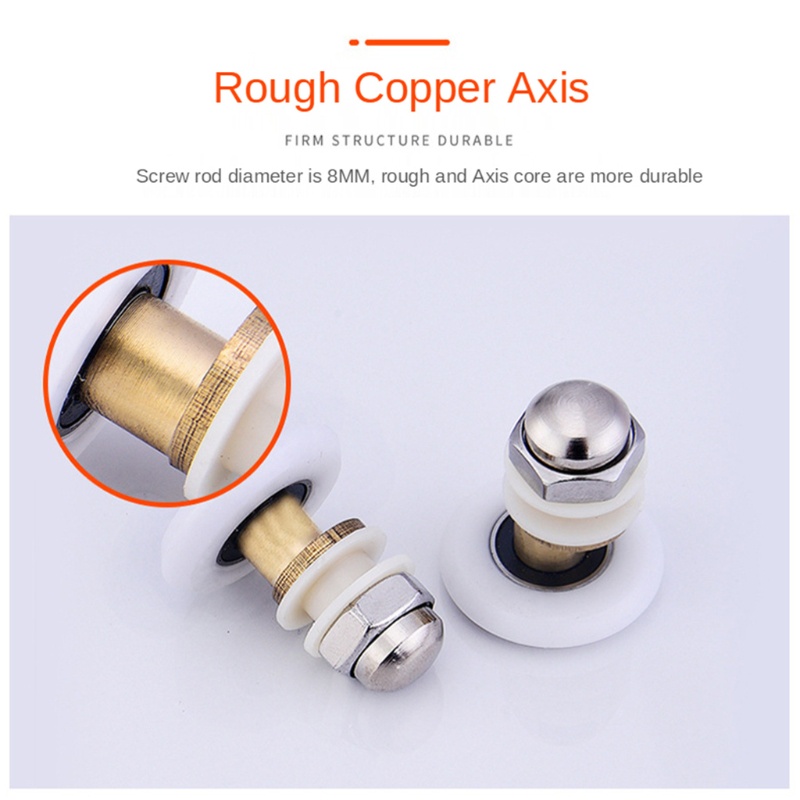 Set 8 Ròng Rọc Cửa Kính Trượt Thay Thế Chất Lượng Cao