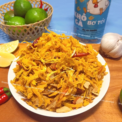 [Mã GROXUAN1 giảm 8% đơn 150K] Khô gà bơ tỏi xé cay ăn vặt AVAGI 300g vừa ngon vừa rẻ | BigBuy360 - bigbuy360.vn