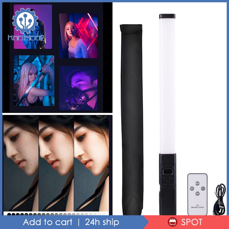 [Koolsoo2] Đèn LED RGB 4000mA 1 / 4 Lỗ Chụp Ảnh, Quay Video Cầm Tay