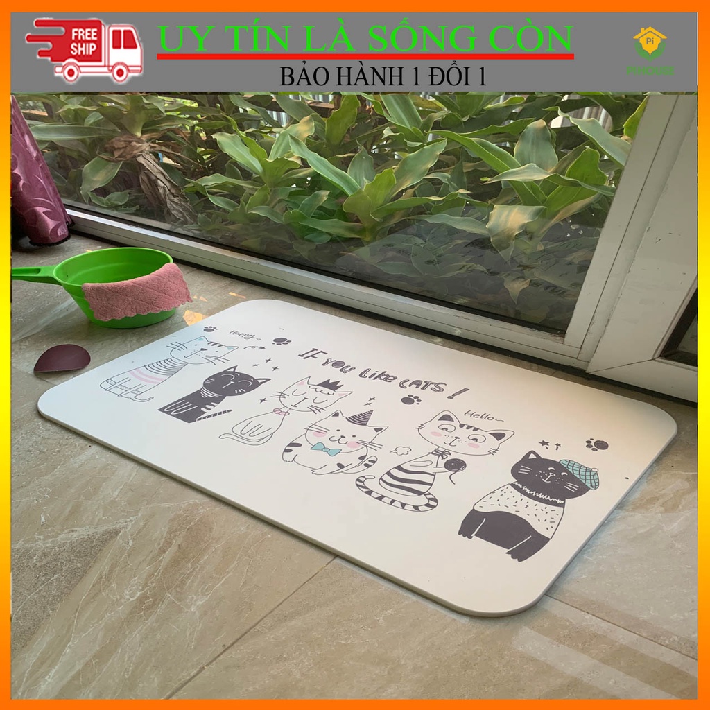 [ĐẸP-RẺ-XỊN] Thảm đá chùi chân cao cấp, siêu thấm, chống trượt, đa dạng mẫu mã