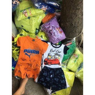 Bộ cotton co giãn 4 chiều cho bé trai