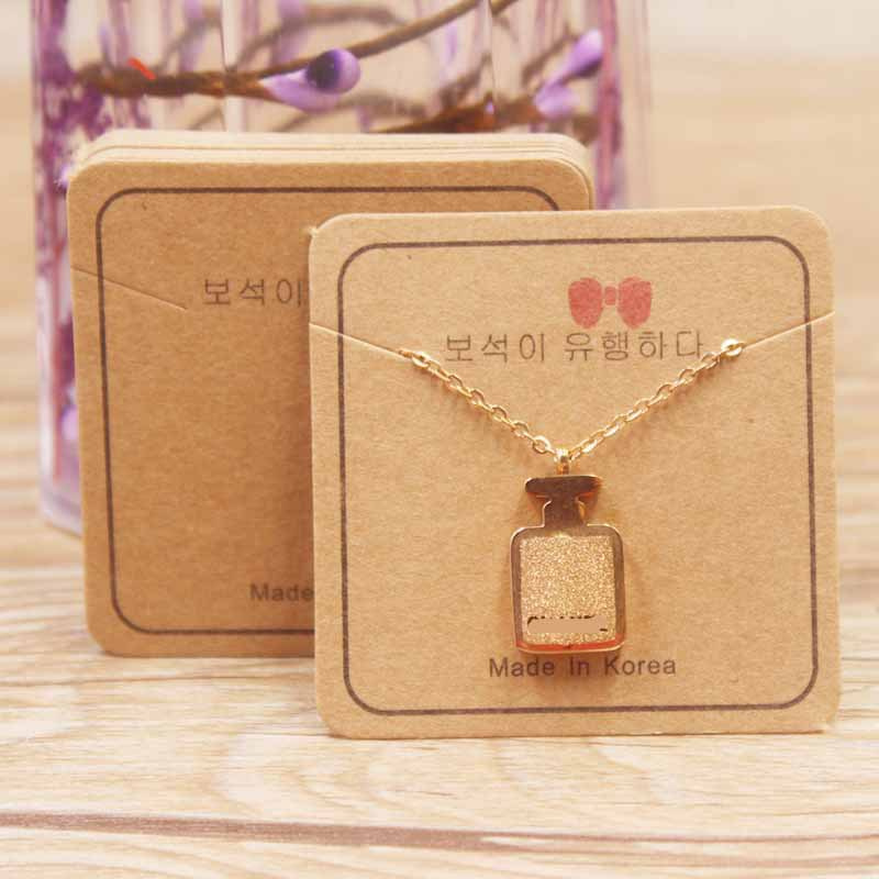 Bộ 100 Thẻ Vuông Trưng Bày Trang Sức 5*5cm