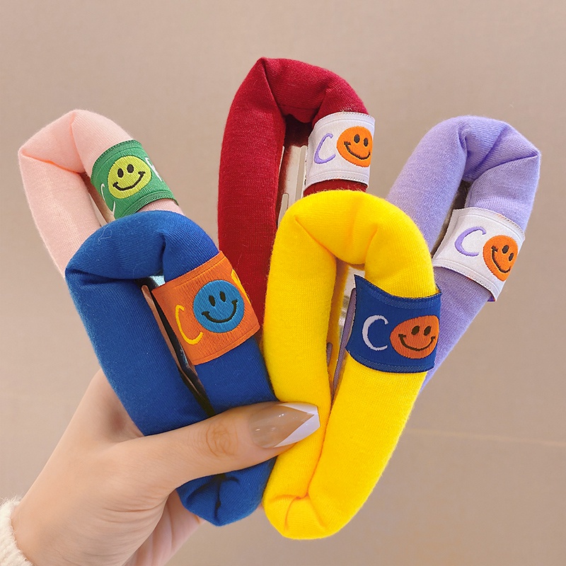 Kẹp tóc hình mặt cười màu kẹo thời trang Hàn Quốc cho nữ