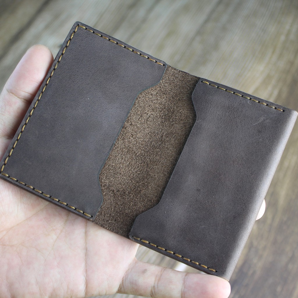 Ví card handmade da bò thật