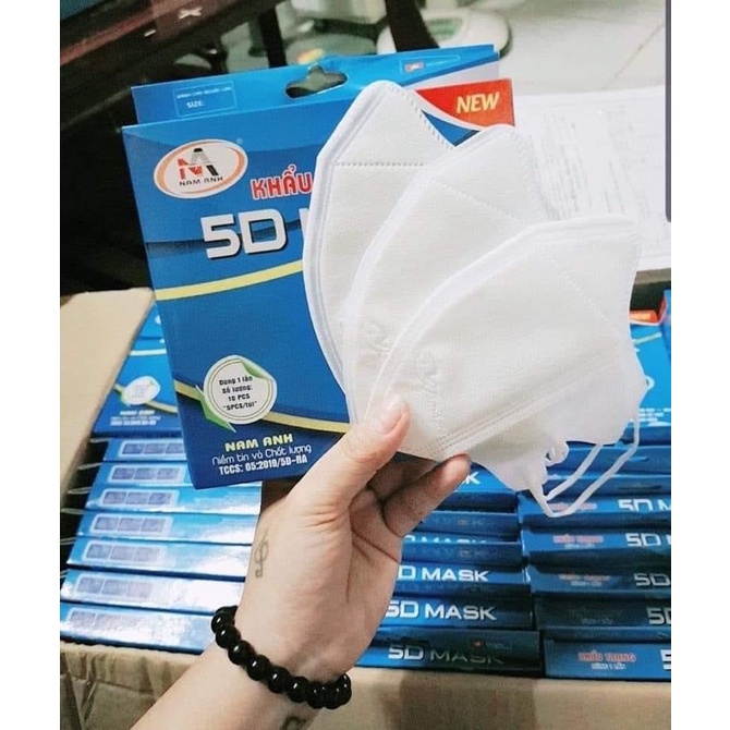 Khẩu trang 5D Nam Anh hộp 10 cái