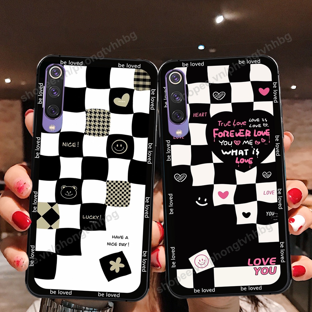 Ốp lưng Xiaomi Mi 9 / MI 9 SE in mẫu TRÁI TIM caro, chuột mikey thể thao cực đẹp cute cực bền bỉ