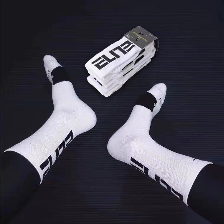 [Chĩnh Hãng] Tất thể thao Nike cao cổ Drifit Elite everyday SX 5250-105 Black/White