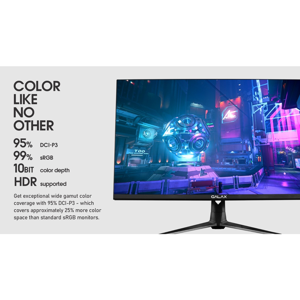Màn hình Gaming Galax VI-01 - 27&quot;/2K QHD/IPS/165Hz/1ms - Galax Vivance-01 (vi-01) - Hàng chính hãng
