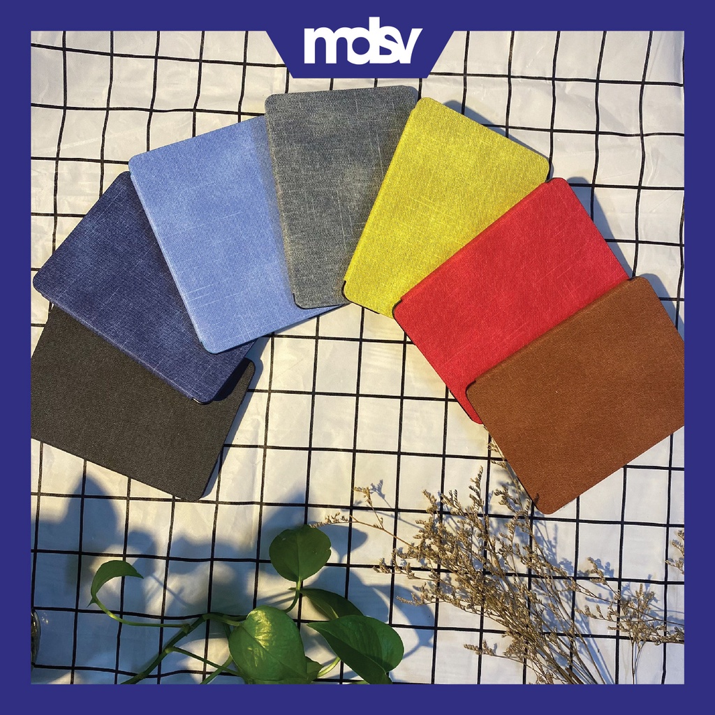 Bao da cover Kindle Paperwhite Gen 5 11th vân vải tự động tắt mở sang chảnh cứng cáp đến giật mình