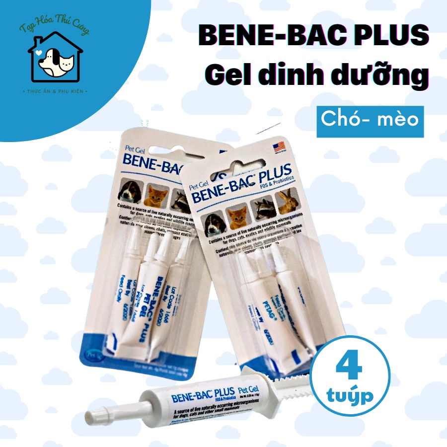 Gel Bene Bac Plus hỗ trợ đường ruột cho thú cưng