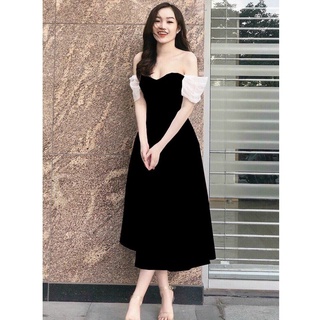 ĐẦM ĐI TIỆC, VÁY ĐI BÀN CÔ DÂU DÁNG DÀI CÚP NGỰC TAY RỚT 2 BÊN