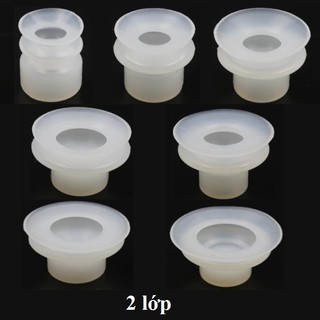 Cốc hút chân không 2 lớp phụ kiện khí nén