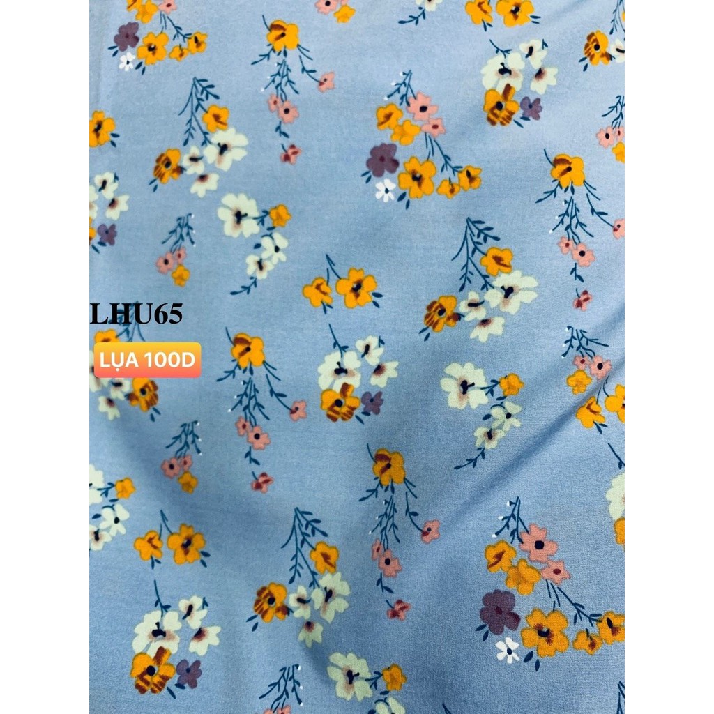 VẢI LỤA 100D HOA NHÍ - DÒNG VẢI THÔNG DỤNG - 1 MÉT X 1M5