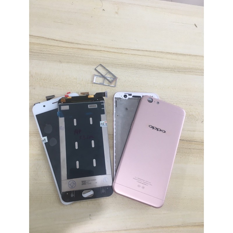 Combo Bộ Vỏ Sườn + Màn Hình Oppo F3 lite/ A57 Zin Hàng Cao Cấp Tặng Kèm Khay Sim
