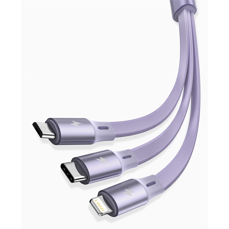 Baseus Cáp sạc dây rút 3 đầu thế hệ mới Baseus Bright Mirror 3 in 1