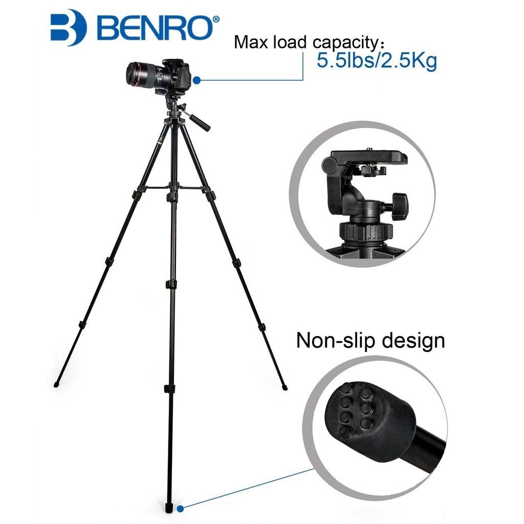 Chân Máy Ảnh Benro T560 | Hàng Chính Hãng