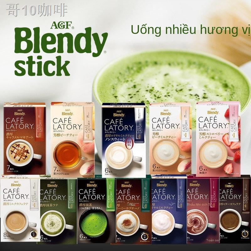 ZĐồ uống cà phê AGF Blendy 10 nhập khẩu Nhật Bản nhẹ nhàng pha sữa tươi vi đường chiên ít calo