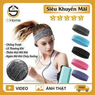 Băng Đô Thể Thao, Yoga, Leo Núi, Erobic, Gym Headband Đeo Trán Thấm Chặn Mồ Hôi Chống Trượt, Hàng Nhập Khẩu _ S'Home