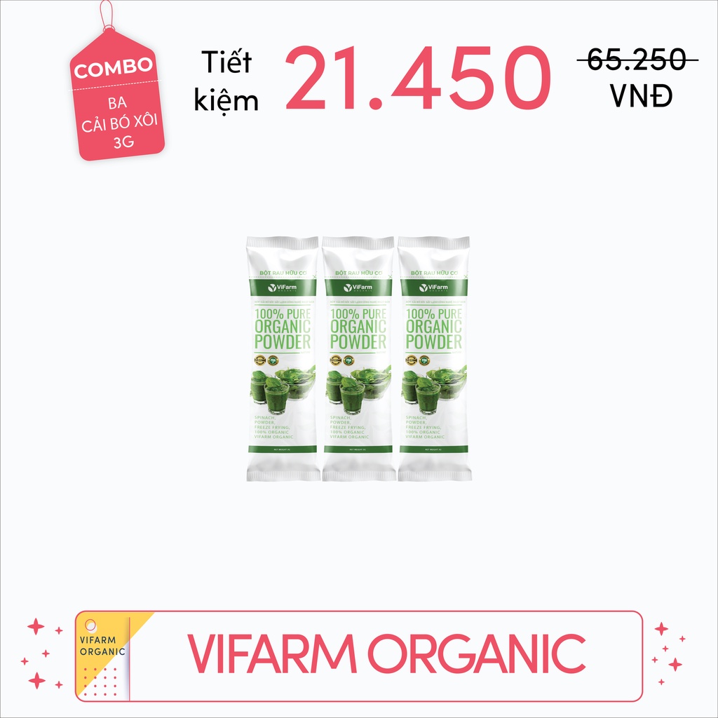 Bột Cải Bó Xôi Nguyên Chất 100% ViFarm 50Gram | BigBuy360 - bigbuy360.vn