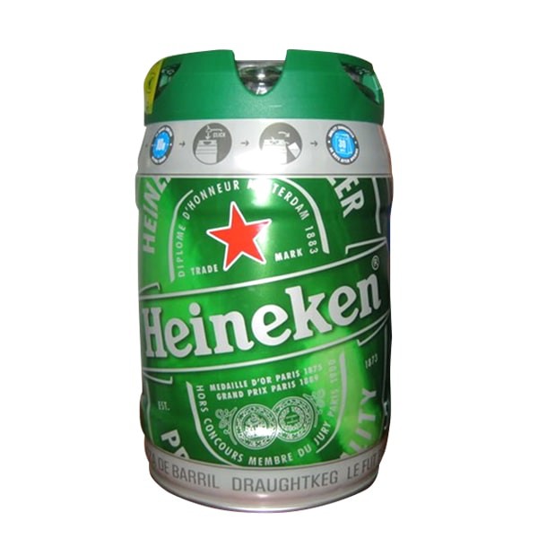 [Mã GROSALE2703 giảm 8% đơn 250K] Bia Heineken Bom 5 Lít Hà Lan HSD 5/2021