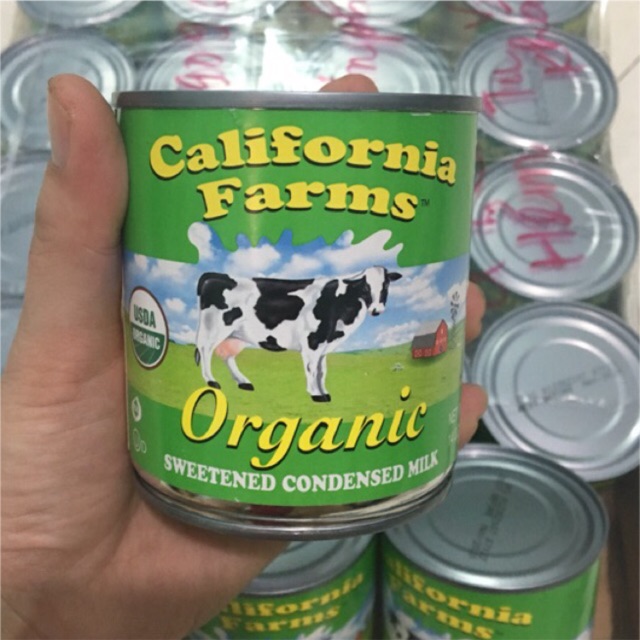 Sữa Đặc Hữu Cơ Có Đường California Farms 397g