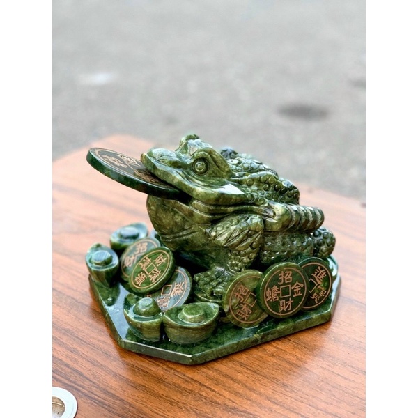 Thiềm cừ xanh đá ngọc spentine 20cm HANMYNGHE