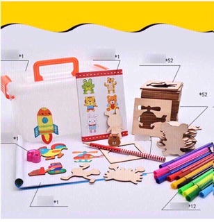 Bộ khuôn vẽ gỗ cho bé