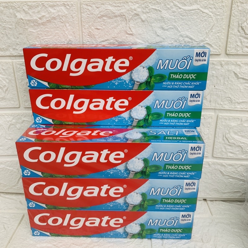 Kem đánh răng colgate Muối Thảo Dược 225g,Nướu &amp; Răng chắc khỏe, hơi thở thơm mát