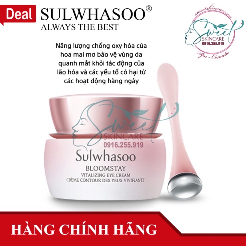 Kem dưỡng chống lão hóa vùng mắt Sulwhasoo Bloomstay Vitalizing Eye Cream 20ML  ( hoa mơ) ( AmorePacific ) | BigBuy360 - bigbuy360.vn