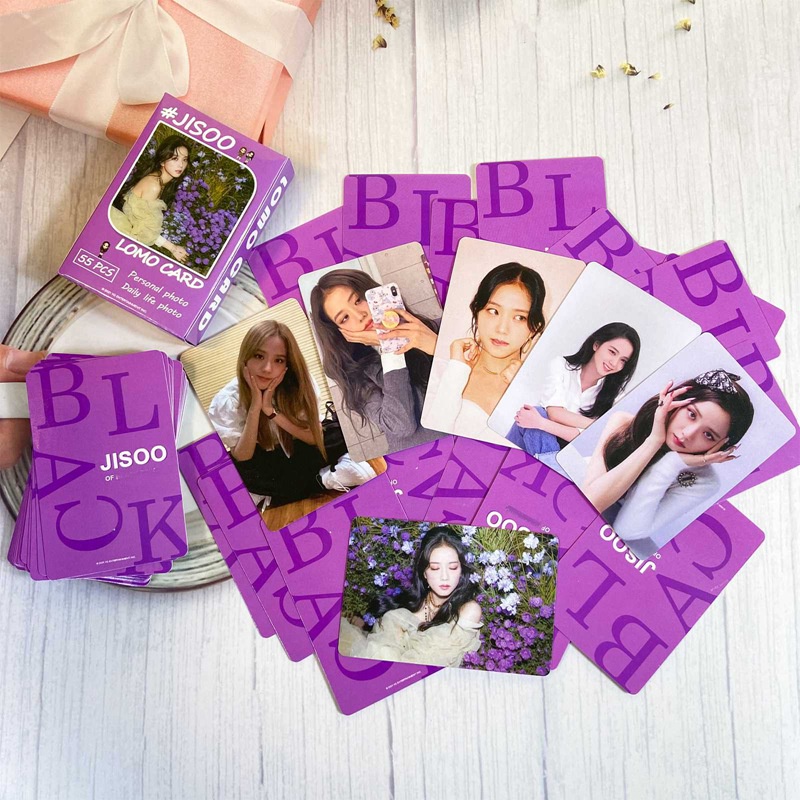 Set 55 tấm thẻ ảnh lomo hình nhóm nhạc Kpop Blackpink