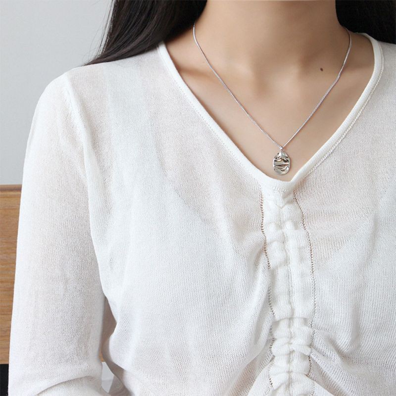 vòng cổ Choker Mạ Bạc 925 Thời Trang Dành Cho Nữ