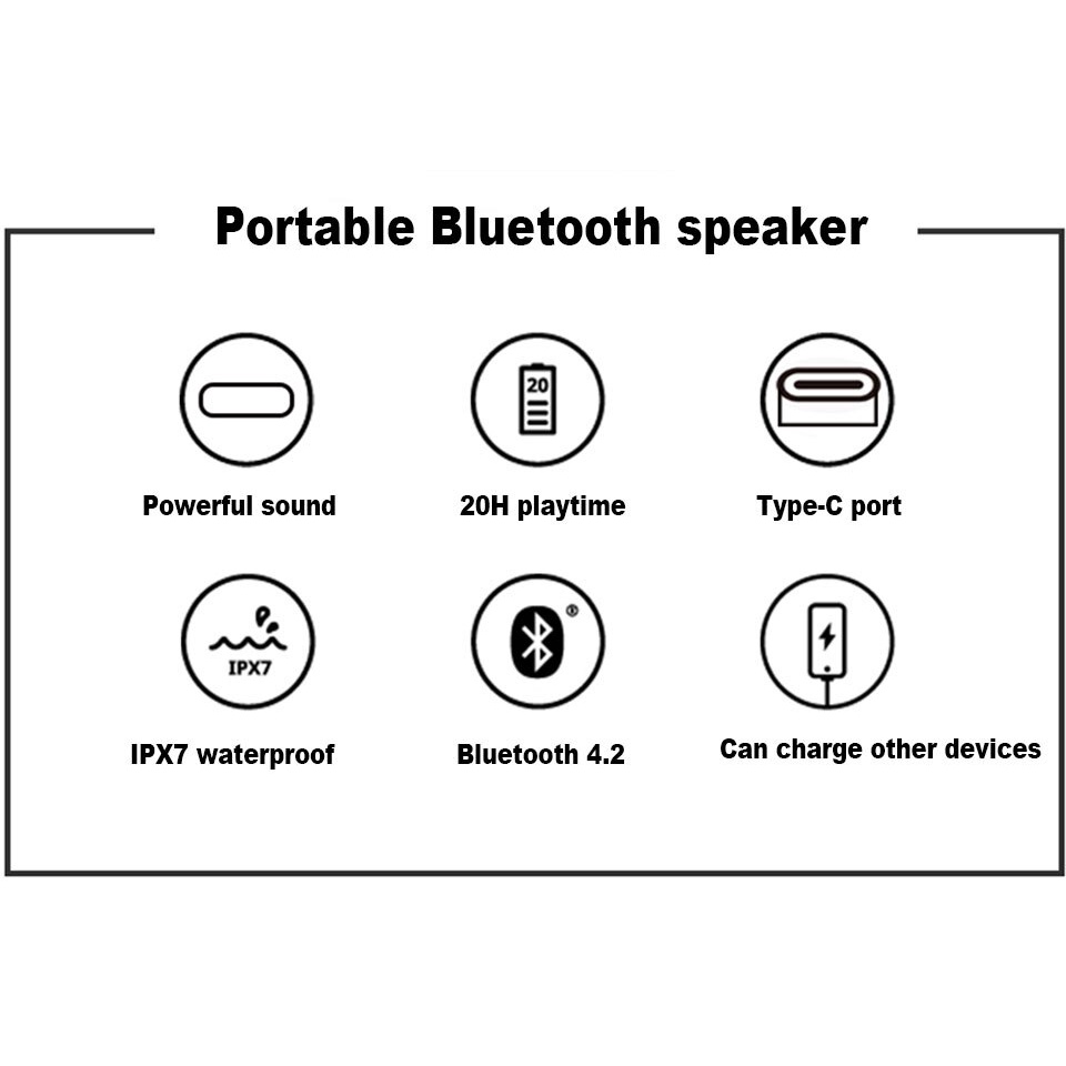 Loa Bluetooth Jbl Charge 3 / Charge 4 Chống Nước Ipx7 Âm Thanh Hifi Và Phụ Kiện