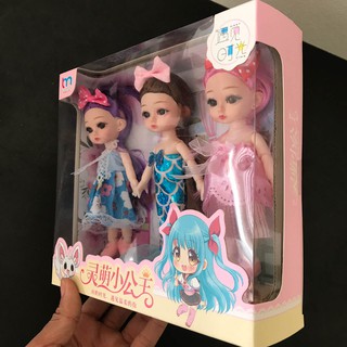 Combo 3 búp bê nàng tiên cá size trung