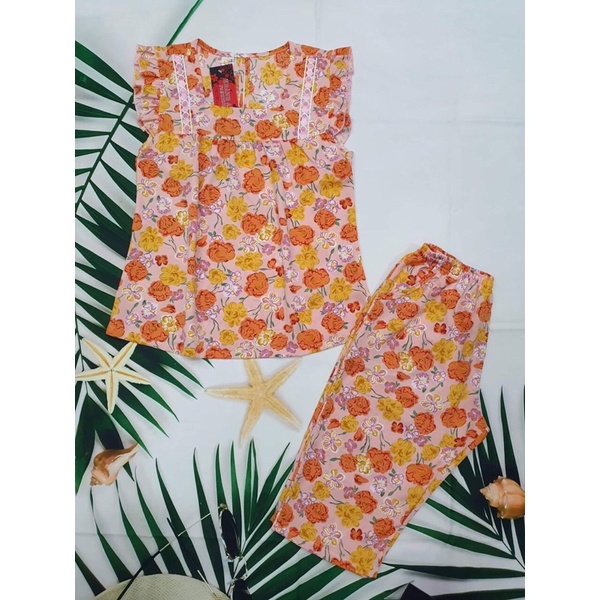 [40kg - 80kg] Đồ Bộ Mặc Nhà, Đồ Bộ Lửng Mango Bigsize