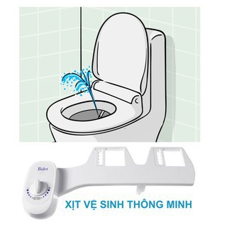 Bộ xịt vệ sinh thông minh Hàn Quốc Bidet (loại 2 vòi xịt)